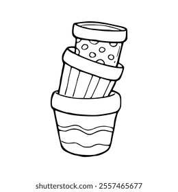 cartoon of bucket coloring page