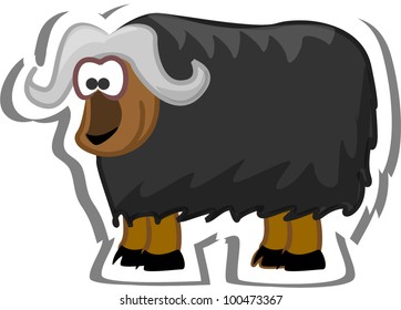 Cartoon buffalo