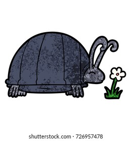 cartoon bug and flower