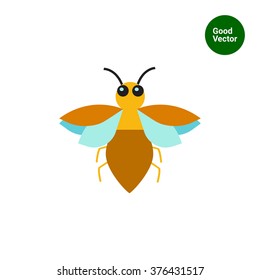 Cartoon bug icon