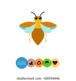 Cartoon bug icon