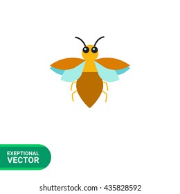 Cartoon bug icon