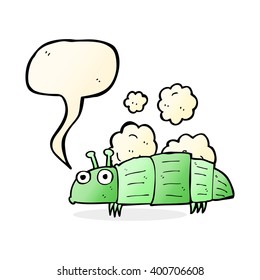 cartoon bug with thought bubble
