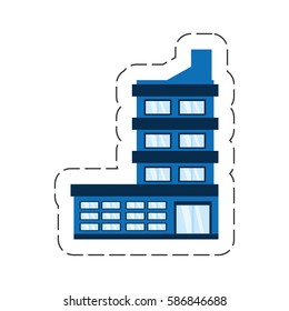 cartoon building corporate icon vector illustration eps 10