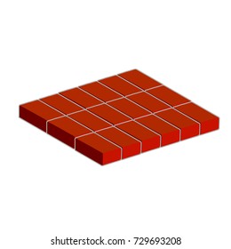 cartoon building material  brick