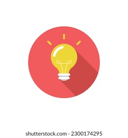 Cartoon Bulb Icon Vector Design.