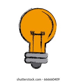 cartoon bulb light creativity illumination