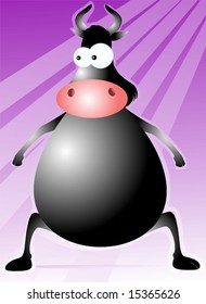 cartoon bull	