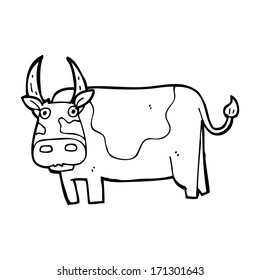 cartoon bull