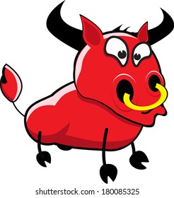 cartoon Bull