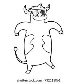 cartoon bull