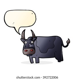 touro de desenho animado com balão