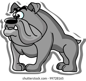 Cartoon bulldog