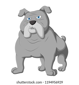 Cartoon bulldog illustration 