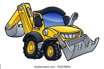 bulldozer gadi cartoon