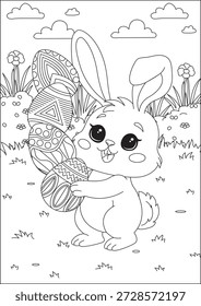Conejito dibujos animados que