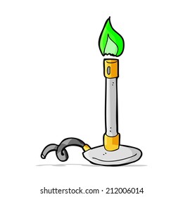 cartoon bunsen burner