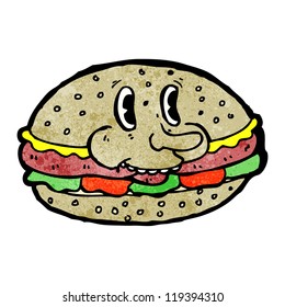cartoon burger