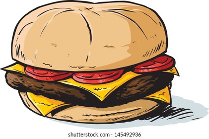 Cartoon burger
