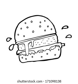 hamburguesa de dibujos animados