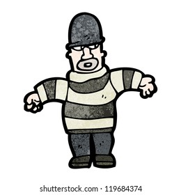 cartoon burglar