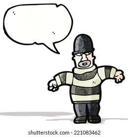 Cartoon-Einbrecher