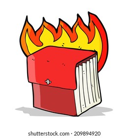 cartoon burning file
