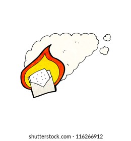 carta de quema de caricaturas