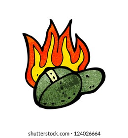 Cartoon-Brandschutzkappe