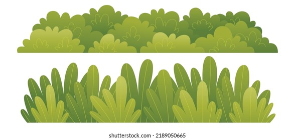 Cartoon Bush On White Background Vector Stock Vector (Royalty Free ...