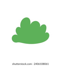 Cartoon bushes, cartoon green grass, grass, bushes, spring and bushes, green grass, abundance, illustration vector
