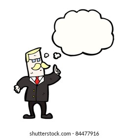 director de negocios de dibujos animados