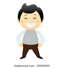 cartoon business man