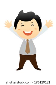 cartoon business man