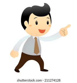cartoon business man
