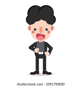 cartoon business man Vector 