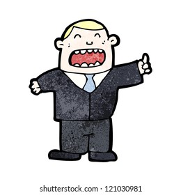 cartoon businessman