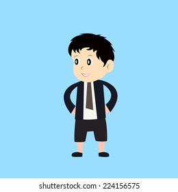 cartoon businessman
