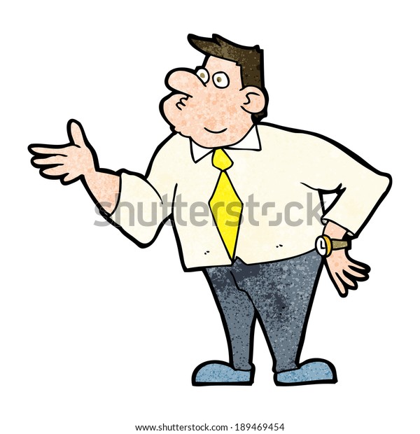 Cartoon Businessman Asking Question Stock Vector Royalty Free 189469454