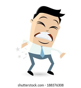 Cartoon Businessman Backache Stock Vector (royalty Free) 188376308 