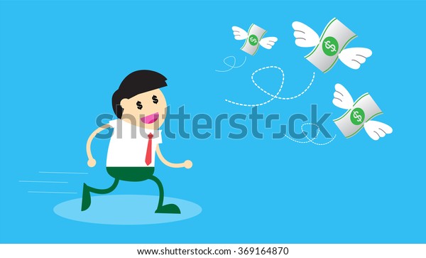 Businessman Chasing Money