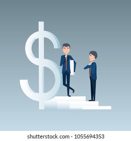 Cartoon businessman design
