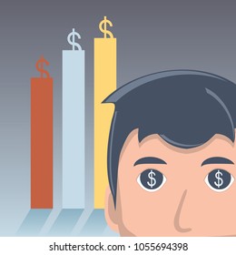 Cartoon businessman design
