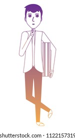 Cartoon businessman design