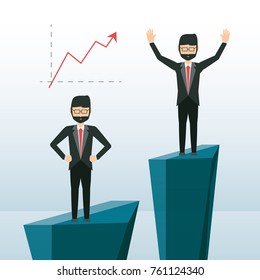 cartoon businessman design concept