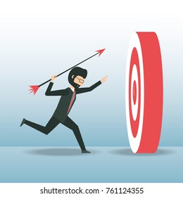 cartoon businessman design concept