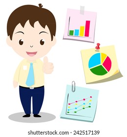 Cartoon Businessman / good job / success
