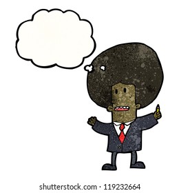cartoon businessman with great idea