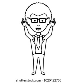 Cartoon businessman icon