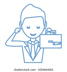 cartoon businessman icon